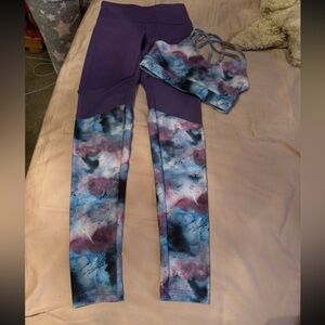 Kids Tie-Dye Purple and Blue Matching Set
